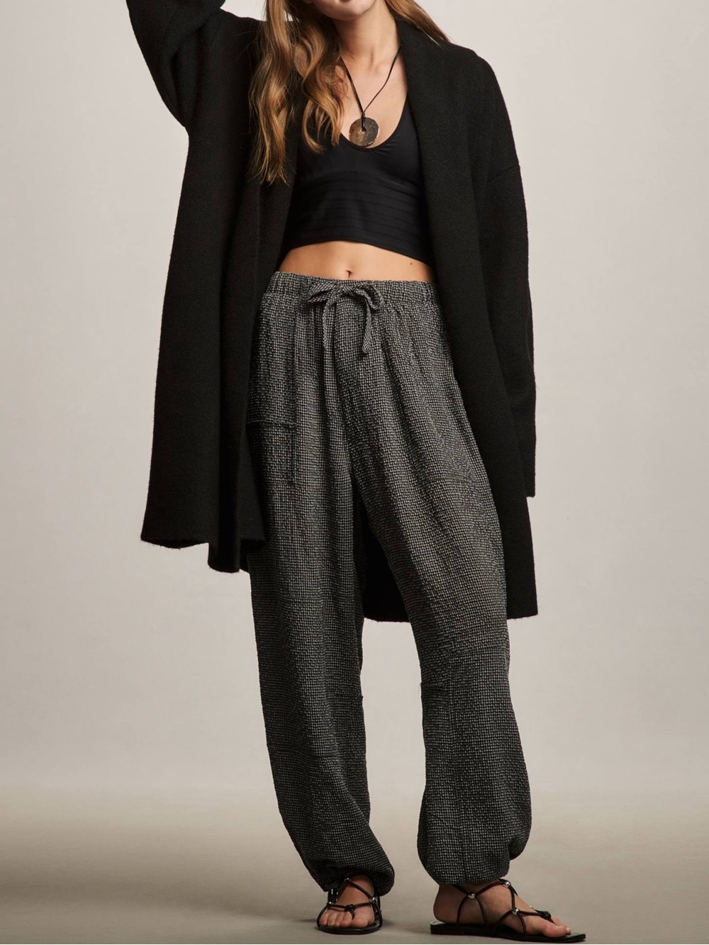 Anthropologie | dRA Gingham Parachute Pants